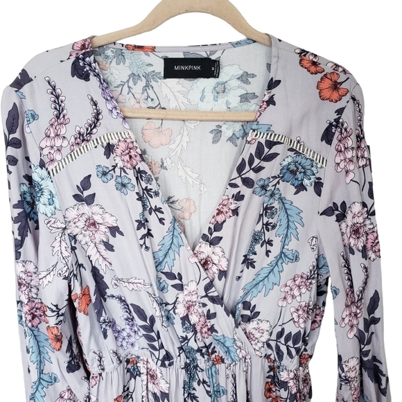 MINKPINK Floral Long Sleeve Dress - Multicolor - Picture 5 of 7